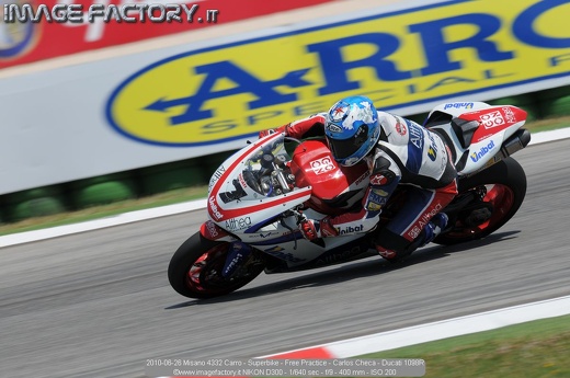 2010-06-26 Misano 4332 Carro - Superbike - Free Practice - Carlos Checa - Ducati 1098R